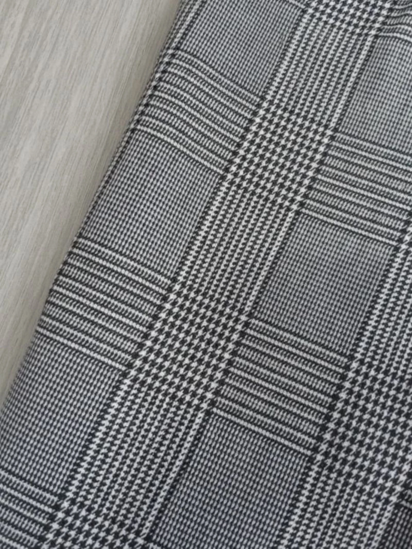 C&A Glen Plaid getailleerde grijze corporate old money chinobroek – photo 7
